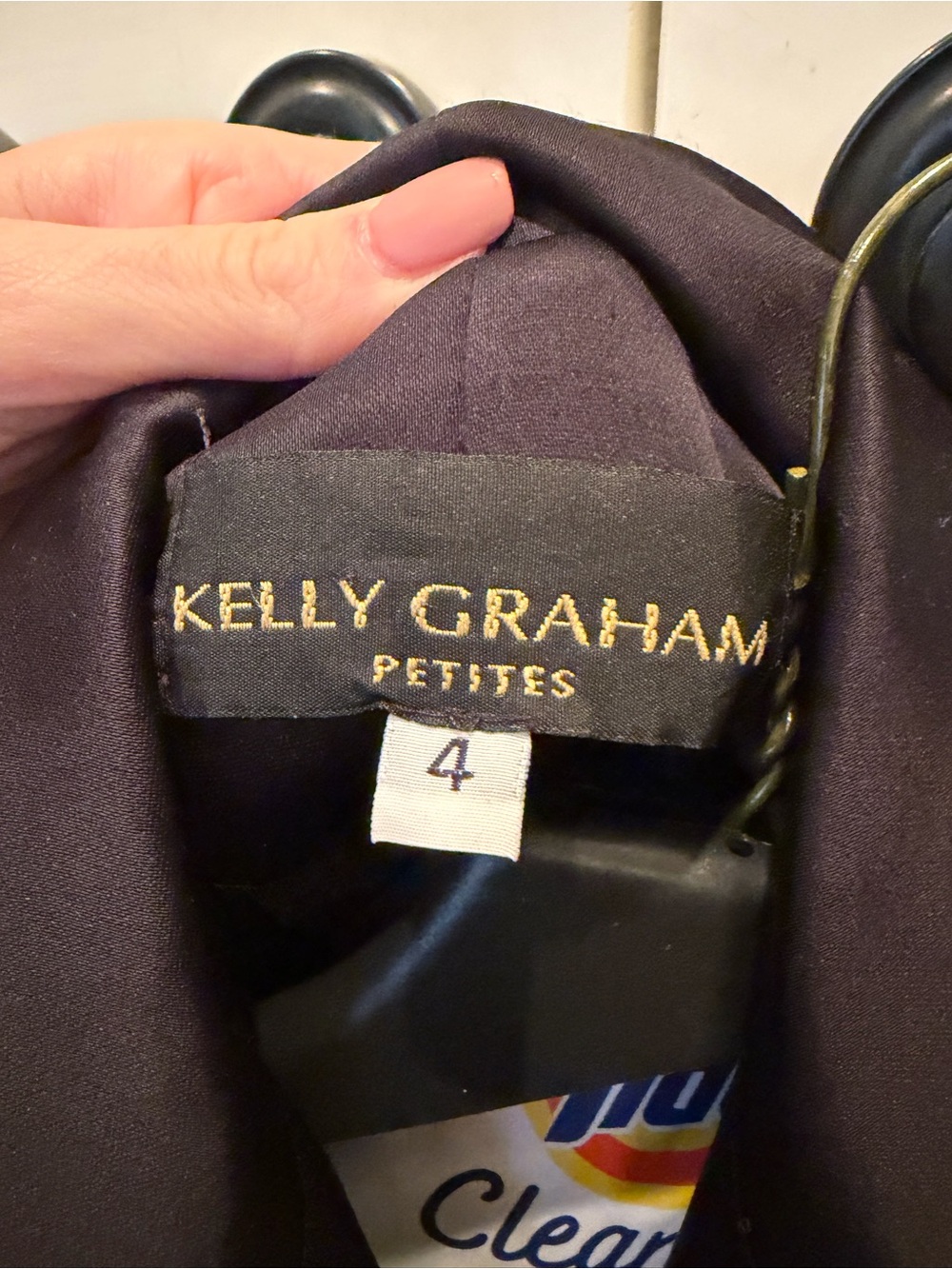 Vintage Kelly Graham Petites Women's Black Blazer - Size 4